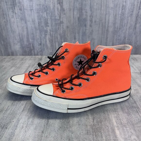 NEW BRIGHT ORANGE CONVERSE CHUCK TAYLOR ALLSTAR HI TOP CT-70 MENS 4.5 WOMENS 6.5 - Picture 3 of 8